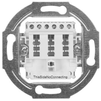 Telefonanschlussdose TAE 3 x 6 NFN, reinweiß