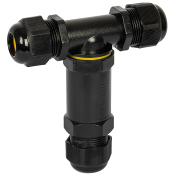 Kabelverbinder 3-polig/24A, mit Schraubklemmen Abzweiger...