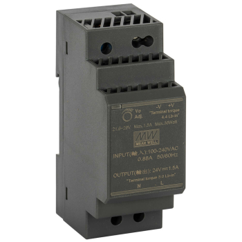 Reiheneinbau-Netzteil, HDR, 24V-DC/15-60W 36W (1,5A) 2...