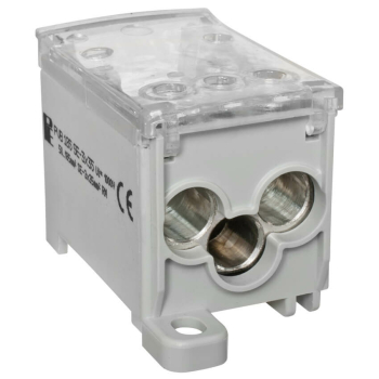 Phasenverteilerblock, 250A, 2 Eingänge und 3...