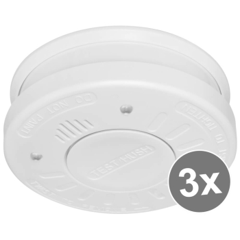 Rauchmelder 3er-Set, RM520, fotoelektrisch, inkl....