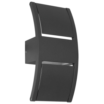 Außenwandleuchte TRENT schwarz, LED/12W