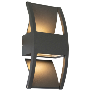 Außenwandleuchte TRENT schwarz, LED/12W