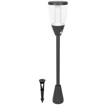 Solarstandleuchte anthrazit 80 cm, LED/2W, mit IR-Sensor