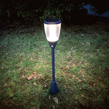 Solarstandleuchte anthrazit 80 cm, LED/2W, mit IR-Sensor