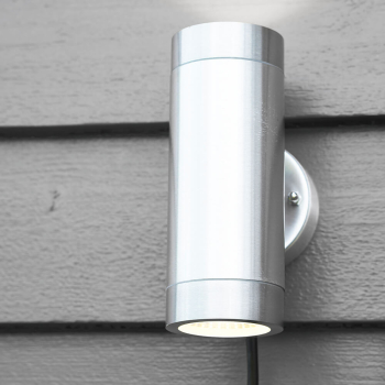 LED Garten-Wandleuchte GARDEN 24, LED/3W Nickel matt