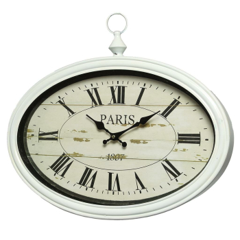 Paris Wanduhr - weiß 34 x 50 cm