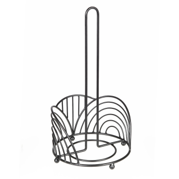 Küchenrollenständer in schwarz (H) 35cm