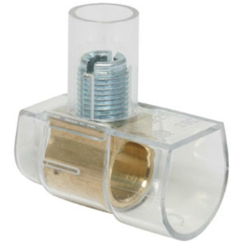 Endklemme 1-polig, 35 mm², transparent