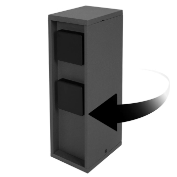 Steckdosensäule, PADO, mit 1+2 Steckdosen, inkl....