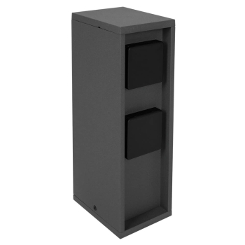 Steckdosensäule, PADO, mit 2+2 Steckdosen, anthrazit