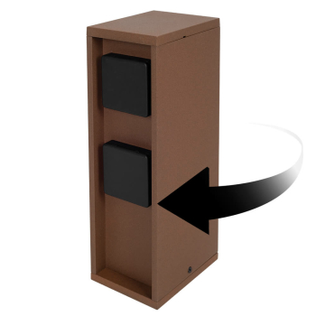 Steckdosensäule, PADO, mit 1+2 Steckdosen, inkl....