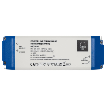 LED-Netzteil, Powerline Triac Base, 24V-DC/50-100W, 50W