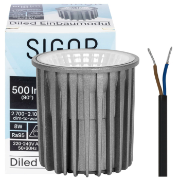 LED-Modul, DILED, 2700K bis 2100K, 8W (70W), 500 lm