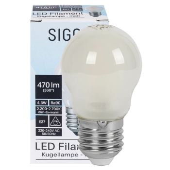 LED-Filament-Lampe Tropfen-Form, E27/4,5W (40W), 470 lm,...