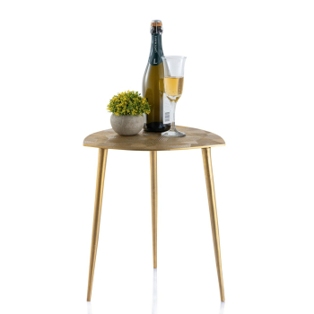 Beistelltisch ALSTER 40x45x40 cm dreieckig, gold