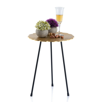 Beistelltisch HILTON, 35 x 45 cm rund, Aluminium mit...