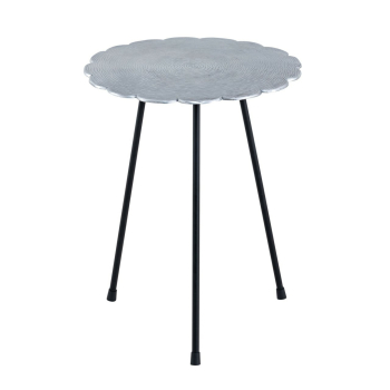 Beistelltisch HILTON, 35 x 45 cm rund, Aluminium mit...