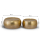 Couchtisch-Set DAKAR, 2er Set rund ø 59/48 x H 30/28 cm Aluminium gehämmert, gold