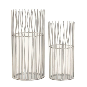 Windlicht Set 2-teilig Kerzenhalter Teelichthalter Loft...