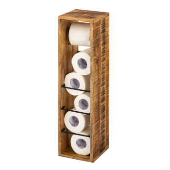 Toilettenpapierhalter Holz 17x17 H 65 cm Klopapierhalter...
