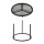 Couchtisch Set CARLTON 2-teilig ø 55 u. 45 cm Beistelltisch silber Metall Tische rund