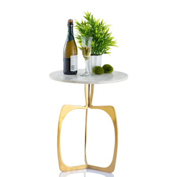 Beistelltisch Metall rund ø 45 x 56 cm Dekotisch...