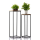 Blumensäulen Set PERU Blumen Hocker Pflanzenständer quadratisch, 78 und 67 cm