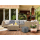 Sitzwürfel Sitzhocker 45x45x45 cm Fußhocker Fußablage Bodenkissen Garten Terrasse Bamba wasserfest