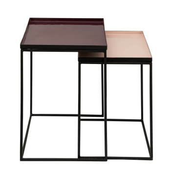 Beistelltisch COPENHAGEN 2er Set, 45 x 45 cm Dekotisch Emaille