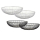 Brotkorb Set 2 Stück Obstschale rund ø 28x7,5 cm Brotkorb Rom Metall Obstkorb