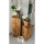 Blumensäule Hocker Pflanzenständer Beistelltisch 27 x 27 cm quadratisch Hocker Mangoholz massiv