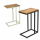 Beistelltisch LIVERPOOL Holz 25x61x40 cm Sofatisch Laptoptisch C-Tisch Metall Gestell