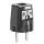 Schutzkontakt-Stecker, Iso, schwarz