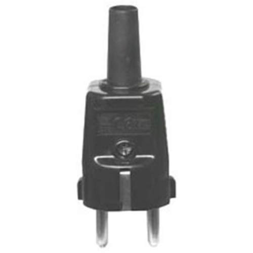 Schutzkontakt-Stecker, Protekt schwarz,