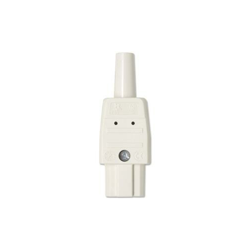 Heißgeräte-Stecker, Iso, weiß