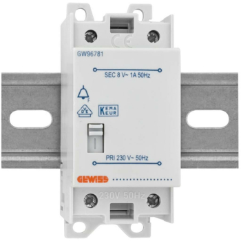 Gewiss Klingeltrafo NTF 1 für Reiheneinbau mit...