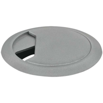 Kabeldurchführung für Tischplatten, silber