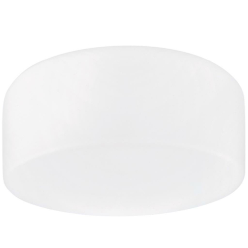 Opalglasleuchte 1 x E27, Kunststoff weiß, Glas matt