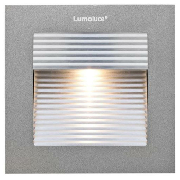 LED Wandeinbaustrahler, 1 x LED/3,3W-2700K, Aluminium...