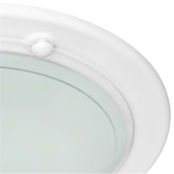 Trio Deckenleuchte 1 x E27, Metall weiß, Glas opal 6101011-01