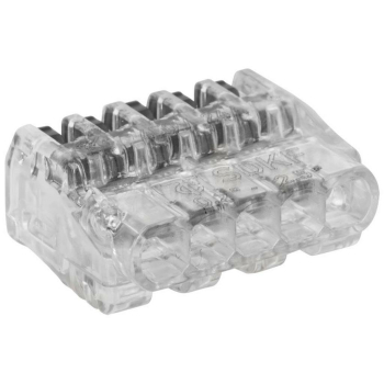 Steckklemme, 5 x 0,02 - 2,5 mm², transparent