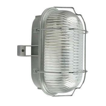 Iso-Ovalleuchte 1 x E27, grau