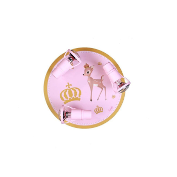 Waldi Kinderleuchte Deckenleuchte Rehli 3-flg. rosa-gold...
