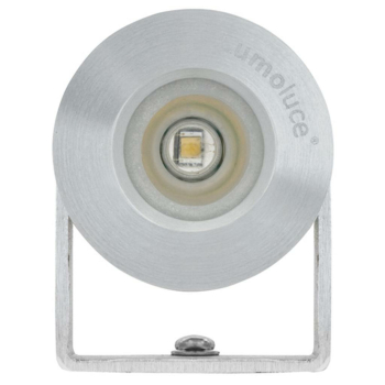 LED Anbaustrahler, 1 x LED/2900K, Aluminium gebürstet