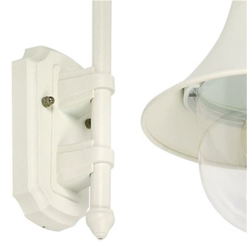 Außenwandleuchte 1 x E27, Polycarbonatglas klar