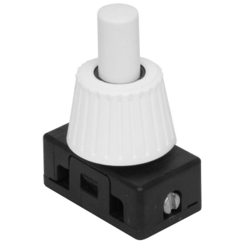 Einbau-Druckschalter, 2A, weiß, M10,...