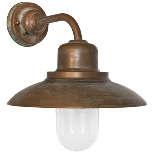Moretti Außenwandleuchte 1 x E27/52W, IP44, Altmessingguss patiniert 1353.T.AR