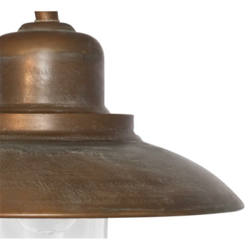 Moretti Außenwandleuchte 1 x E27/52W, IP44, Altmessingguss patiniert 1353.T.AR