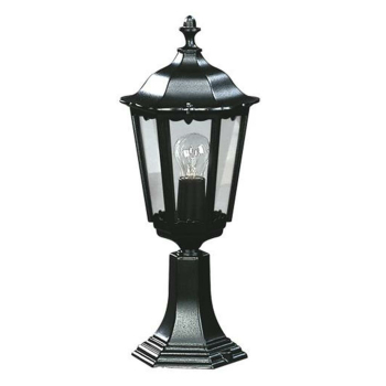 Außenstandleuchte 1 x E27, Alu schwarz, Glas klar